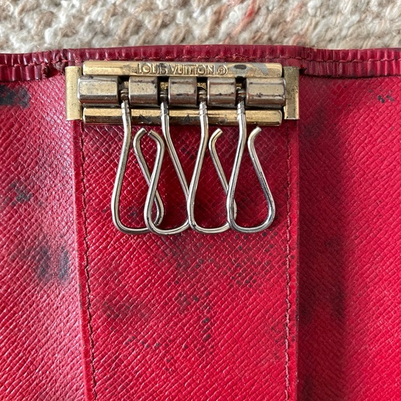 Set of 2 Louis Vuitton card key holders used authentic - Picture 2 of 14